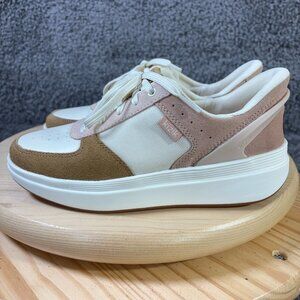 Kizik Brisbane Hands Free Sneakers Womens Size 6 Suede Amberlight Low Top Shoes